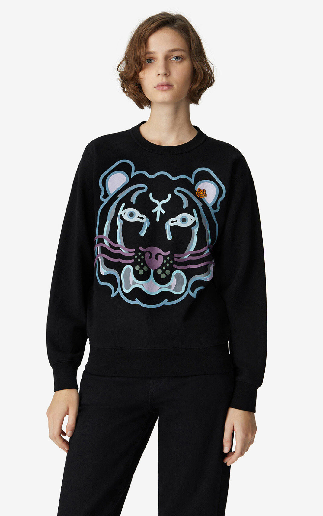 Kenzo K Tiger Ženska Puloverji Črna SI-5295432